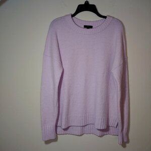 J.Crew Oversized crew neck pullover sweater in Supersoft yarn Size S Lavender